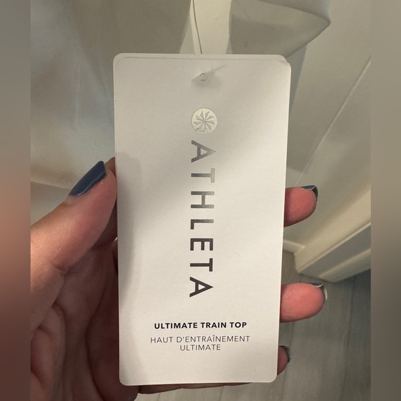 NWT Athleta Ultimate Train Top Size M - White - Picture 5 of 10